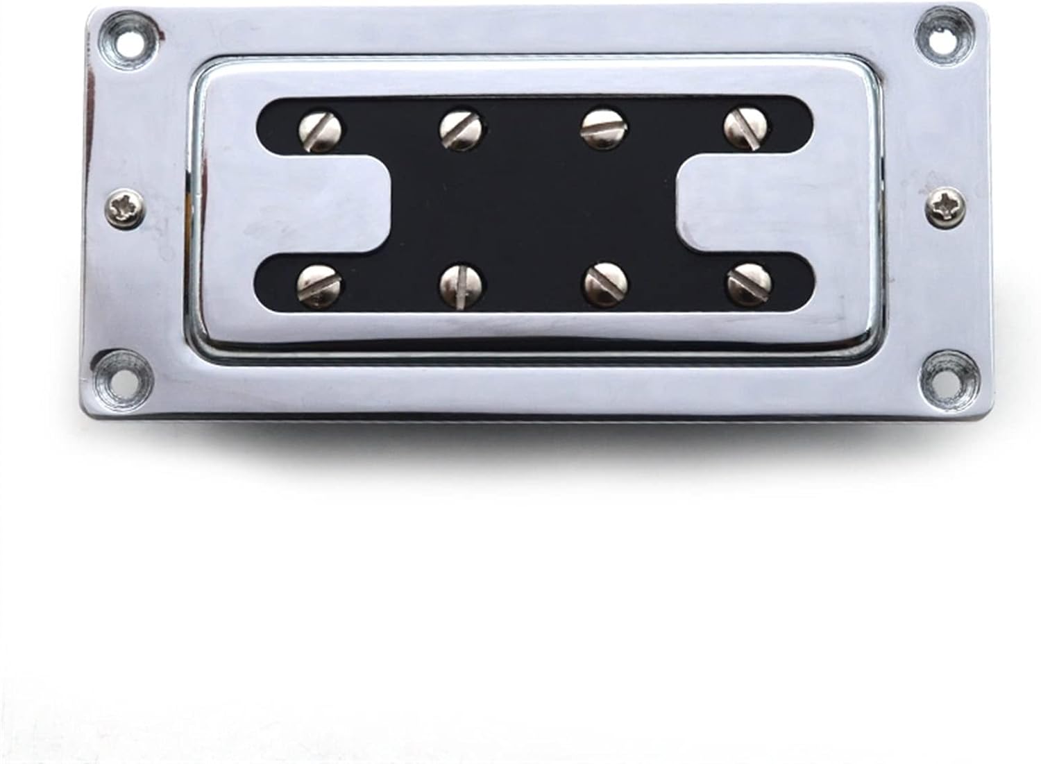 Guitar Pickups Mini Style Two Line 8 Hole Electric Bass Humbucker Pickup Neck and Bridge Pickup Set (Color : 02)