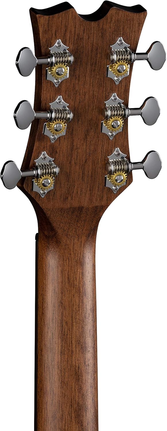 Dean Guitars 6 String St Augustine Folk Solid Top Acoustic/Electric Guitar, Right, Satin Vintage Black Burst (SA FOLK E VB)