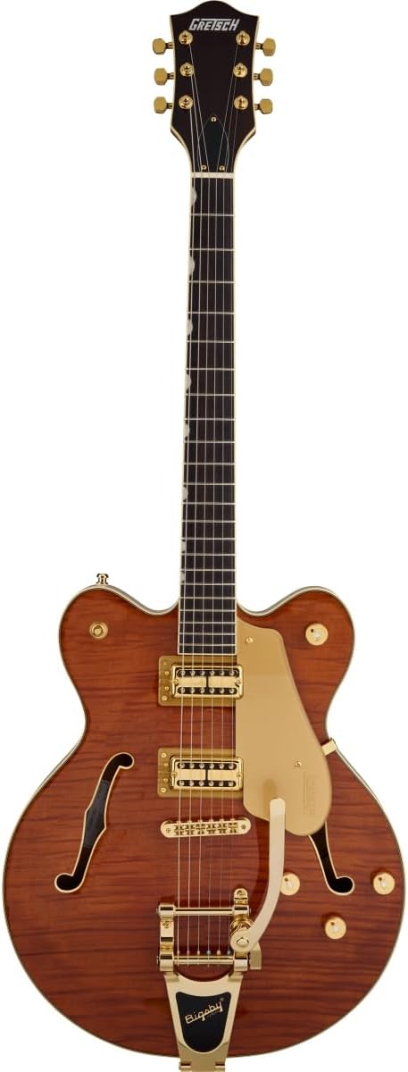 Gretsch LTD Broadkaster Semi-hollowbody Electric Guitar - Roundup Orange Stain