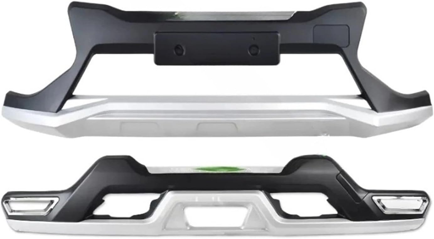 Compatible For Nissan Qashqai J11 2016-2017 2018 car bumper protection Plastic Front+Rear Bumper Guard Protector car accessories(A)