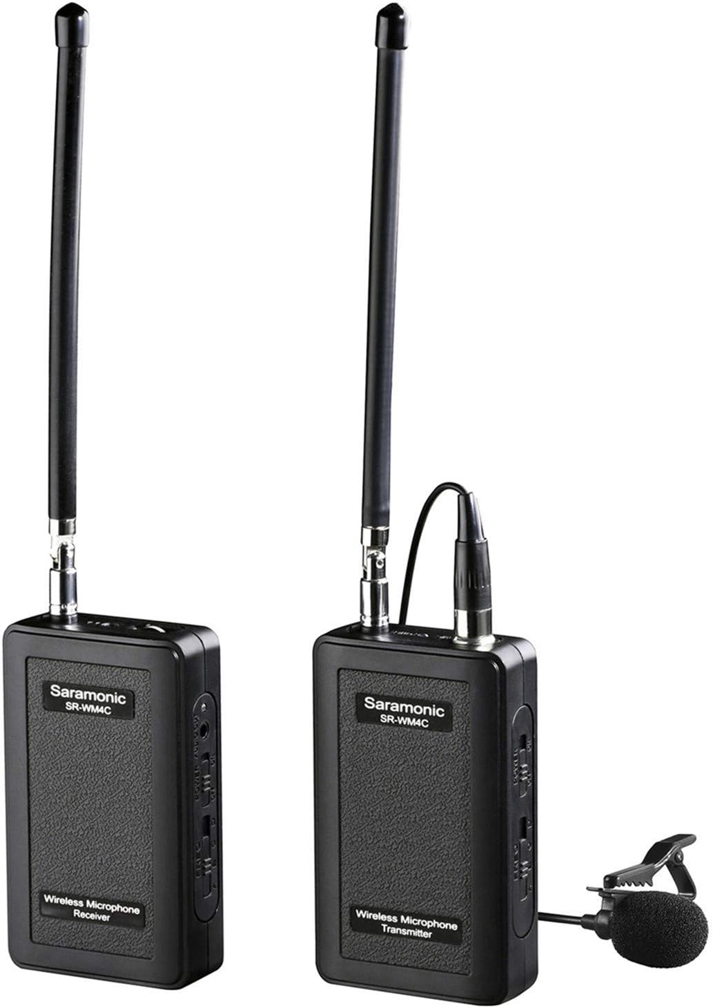 Saramonic SR-WM4C Wireless Lavalier Microphone System for Canon 6D 600D 5D2 5D3 Nikon D800 Sony DV DSLR Camcorders