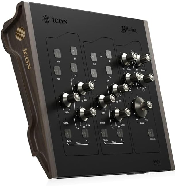 Icon Pro Audio Harrison 32Ci Analog MicPreamps with 12-channel USB C Audio Interface - Your Gateway to Legendary Sound