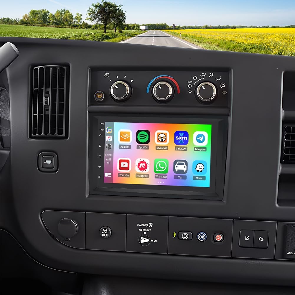 Android 14 Car Radio Stereo for GMC Savana 2008-2024 with Wireless Carplay Android Auto 7