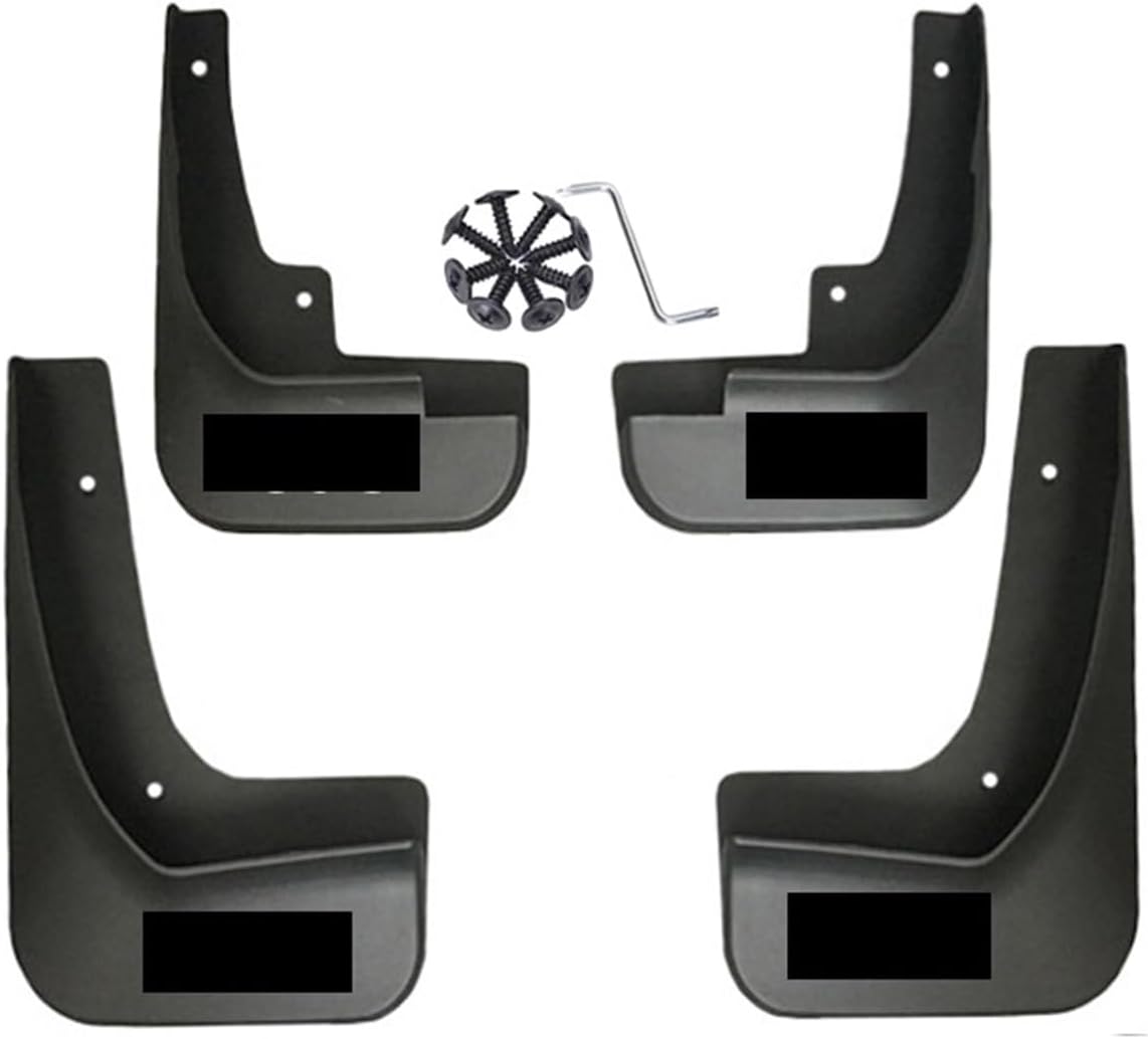 Car Mudguard Brilliance V5 2017 2018 2019 2020-Front Splash Guards 4Pcs Accessories(4 Pcs Black B)