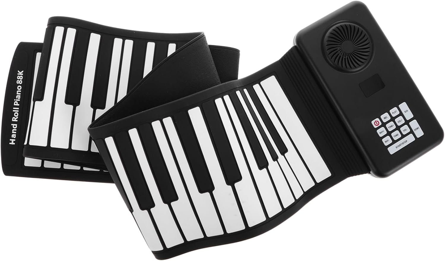 Totority Foldable Keys Silicone Electronic Piano Portable Hand Roll Keyboard Speaker for Travel Musicians and Music Practice