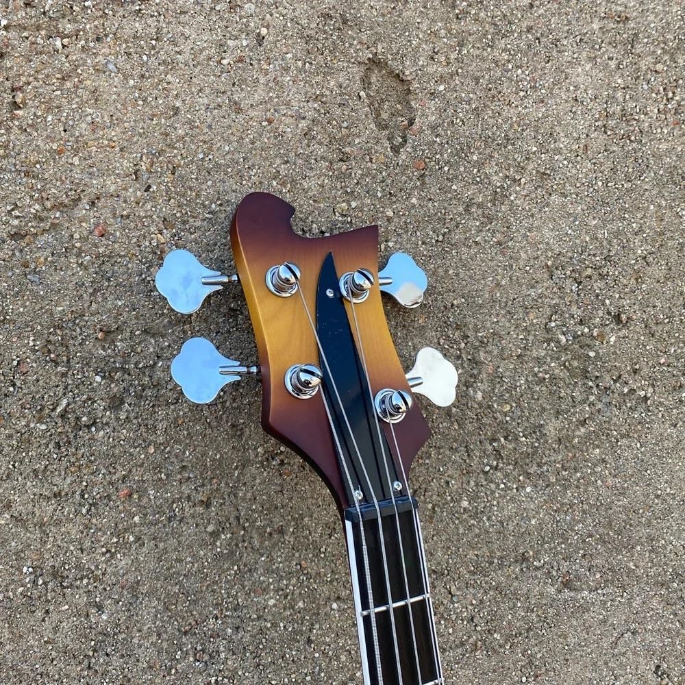 4-String Electric Bass Guitar - Satin Sunburst Finish, 22-Fret Rosewood Fretboard