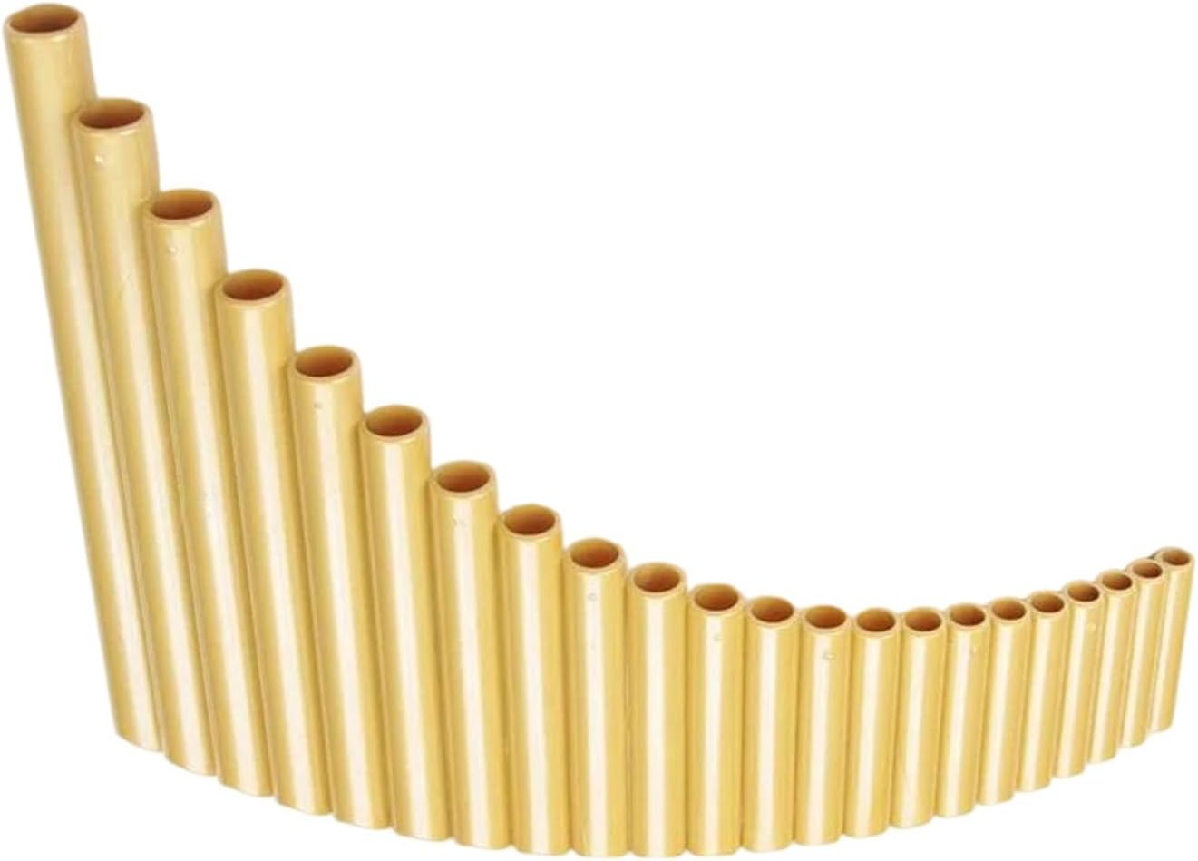 25 Pipe C Key Pan Flute 22 Pipe ABS Plastic Pan Flute In G Key For Right Or Left Hand Woodwind Instrument With Gold Bag(Left Hand)