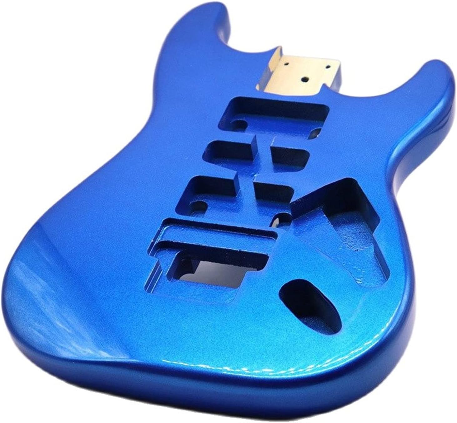 Unfinished Guitar Kit Poplar Wood ST Electric Guitar Body Metallic Blue Guitar Barrel Guitar Accessories Guitar Parts Handmade ​Guitar Body
