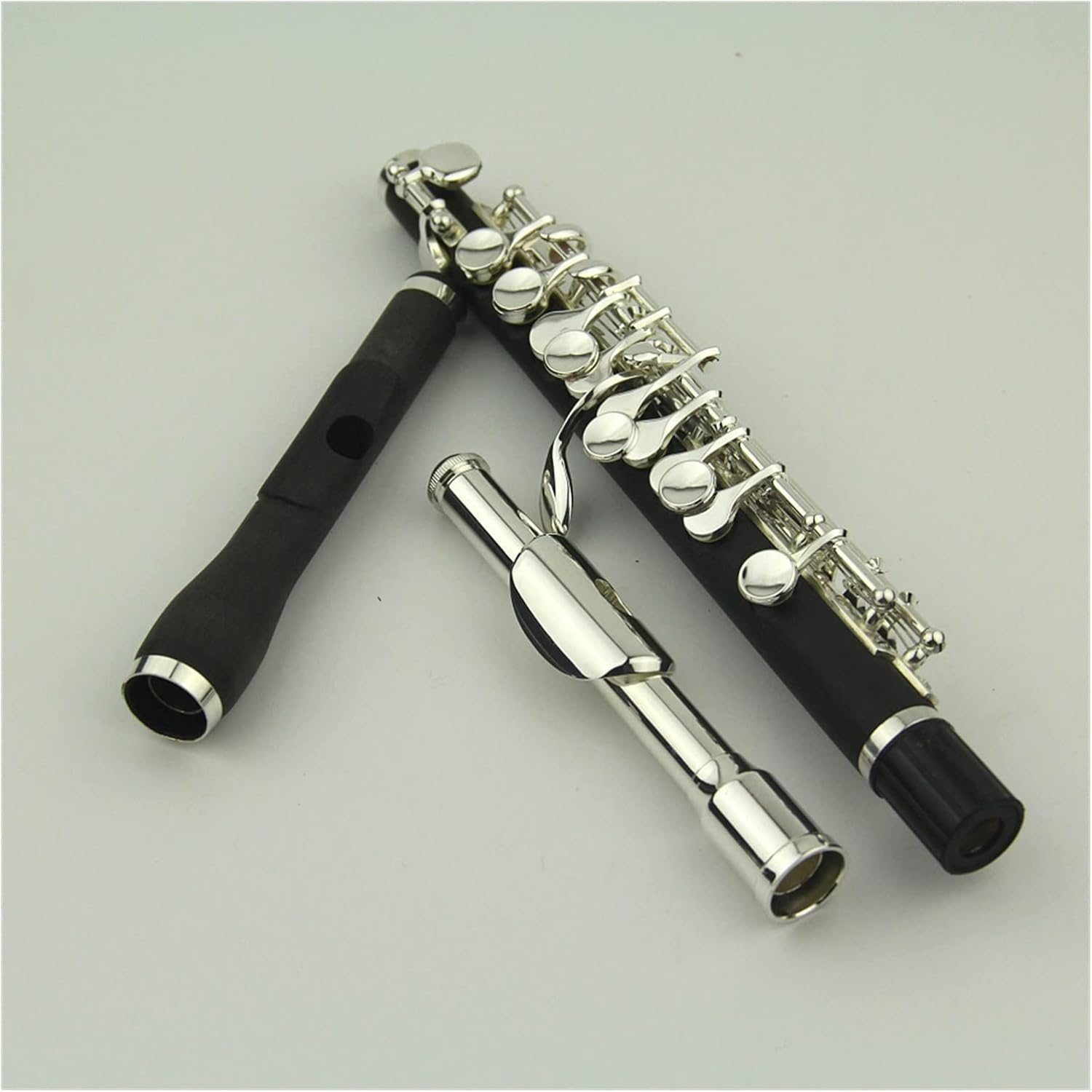 Flutes Piccolo Flute Silver Plated Keys with Wood Case Wind Musical Instruments Composite Woodpipe Body