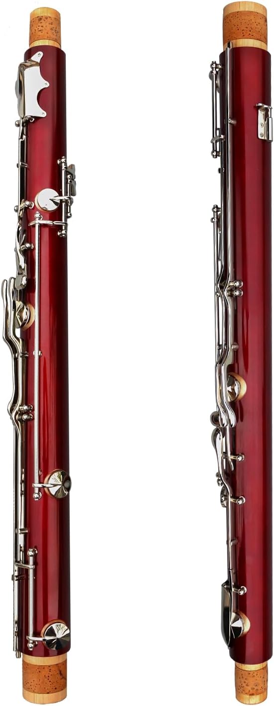 Brilliant sound Bassoon C Key 26 Keys Woodwind Instrument with Case Accessories