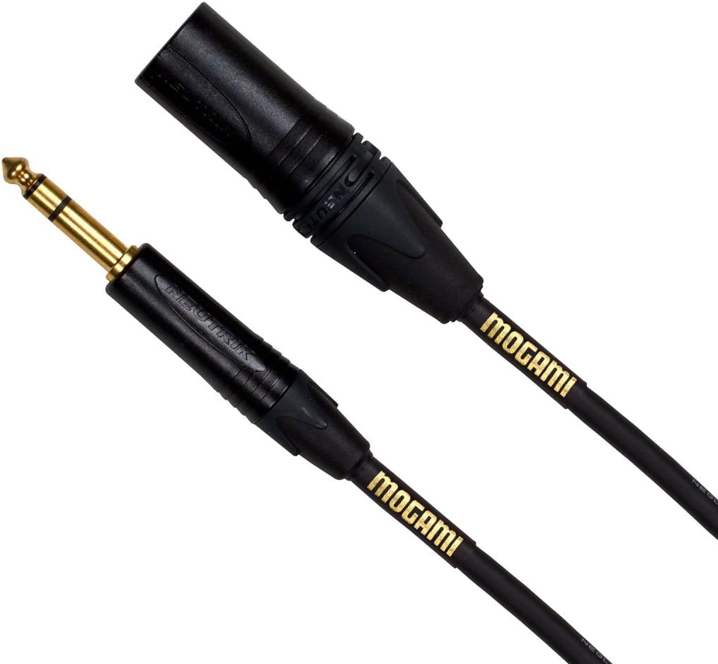 Mogami GOLD TRS-XLRM-06 Balanced Audio Adapter Cable, 1/4