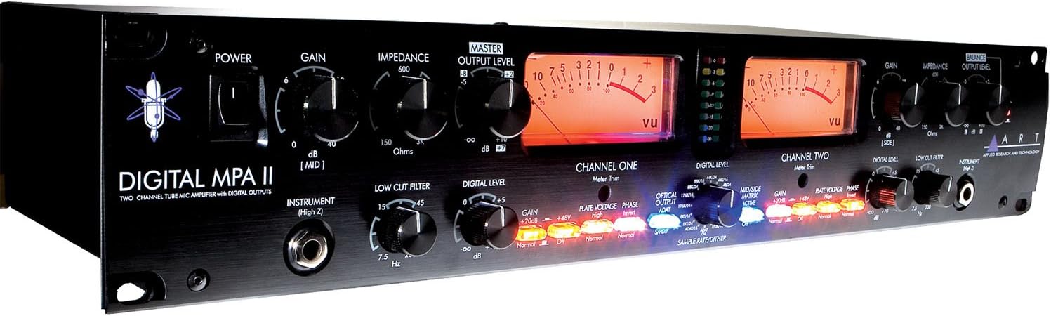 ART Digital MPA II 2-Channel Tube Microphone Preamplifier
