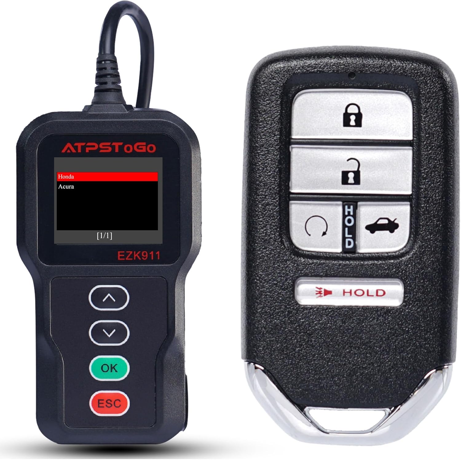 DIY Smart Key Fob Replacement Kit Fits for 2016-2021 Honda Civic Keyless Entry Remote Control Replace KR5V2X (V44) A2C92005700