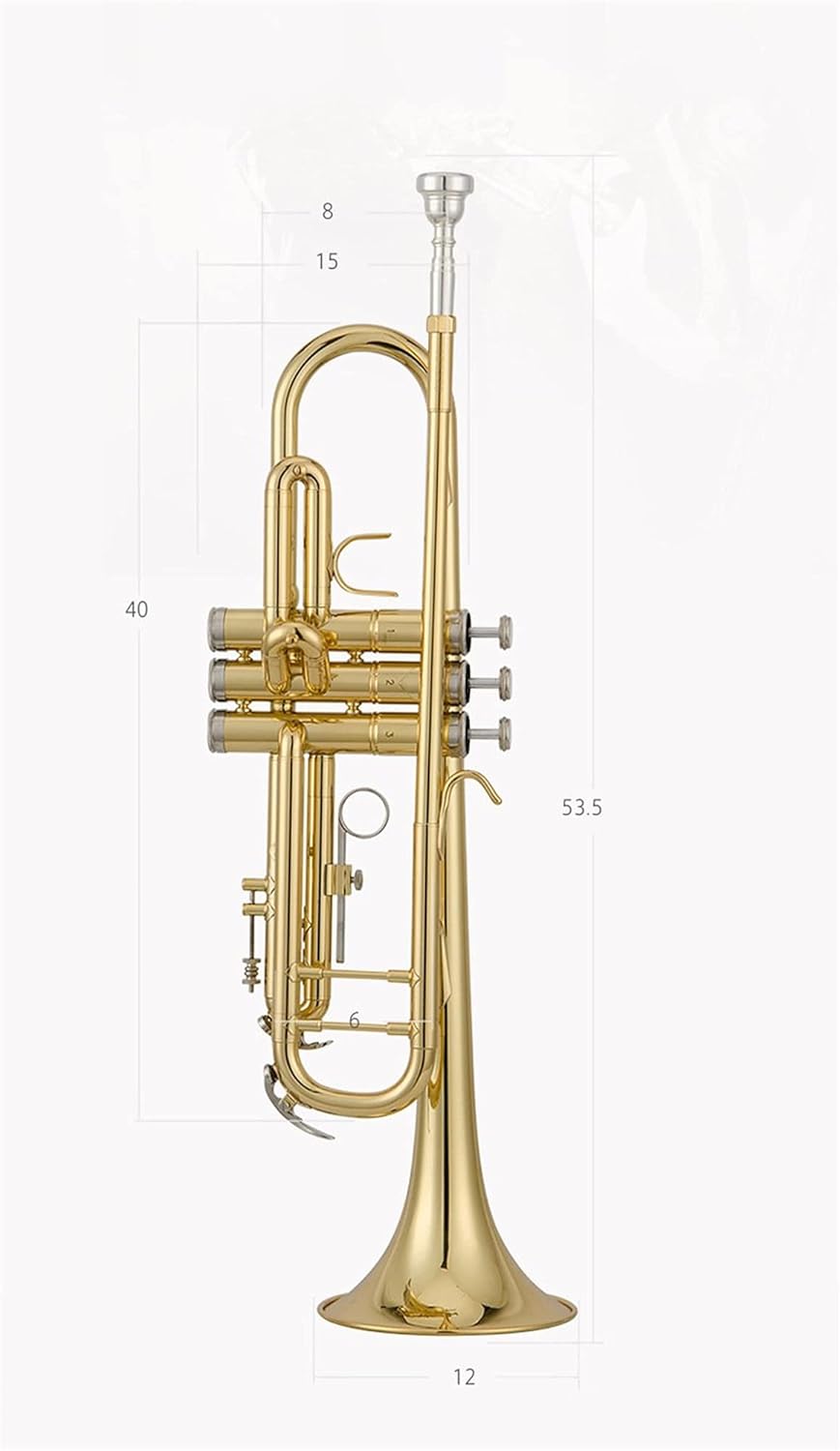 Trumpet Instrument Wind Instrument All Copper Trumpet in B Flat Trumpets Beginner Trumpet Set