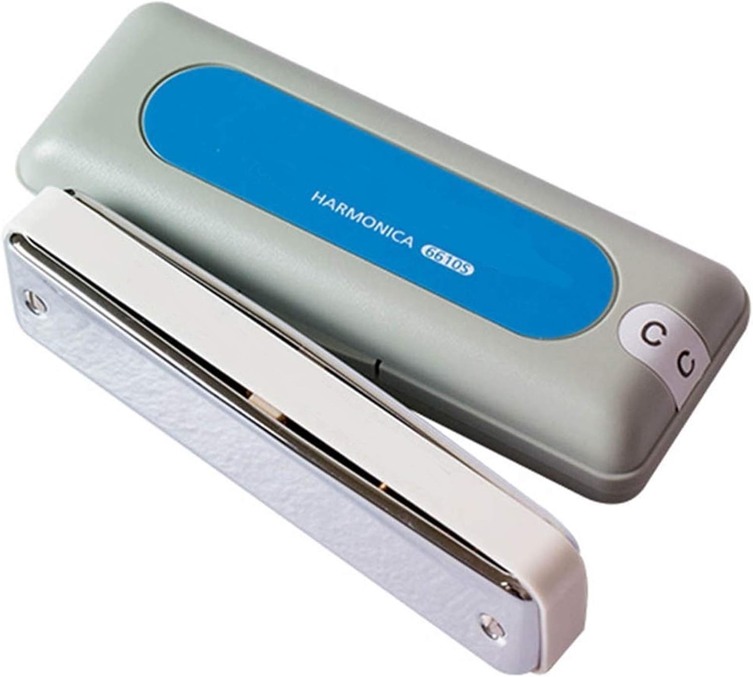 Harmonica Harmonica Diatonic 10 Holes Blues Harp Mouth Organ ABS Key of C Harmonica Musical Instruments (Color : Key EB)