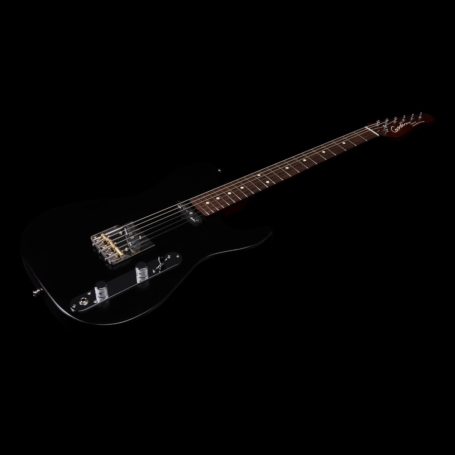 Godin Stadium HT Electric Guitar - Matte Black with Rosewood Fingerboard