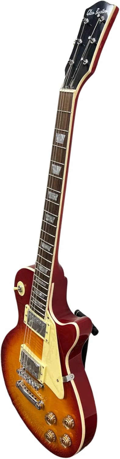 Glen Burton 6 String Electric Guitar Pack, Right, Cherryburst (BGE320BCO-CBS)