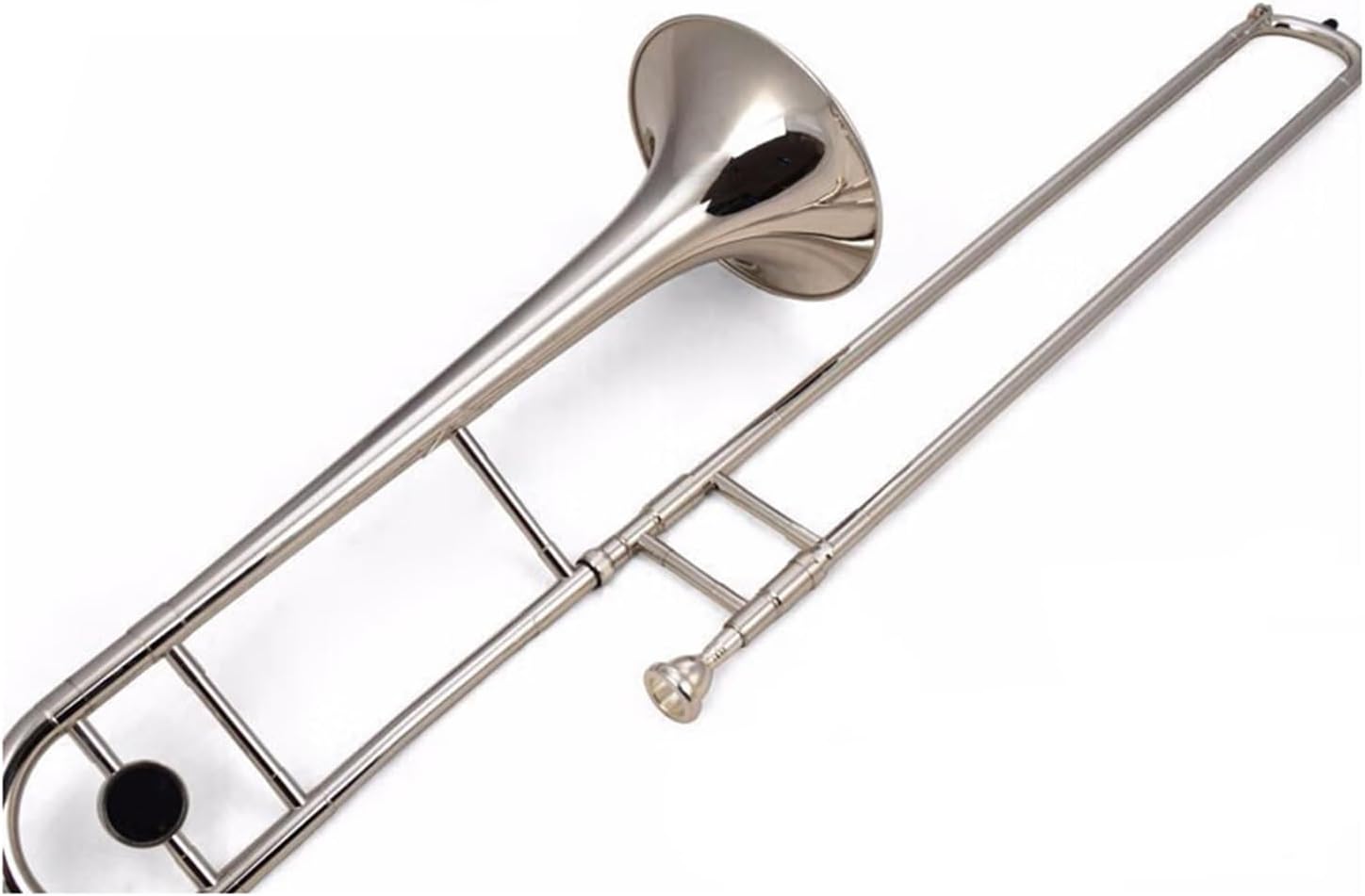 Adult Trombone Instrument Tenor Trombone In B Flat Beginner Instrument Silver Or Lacquer Gold(Silver)