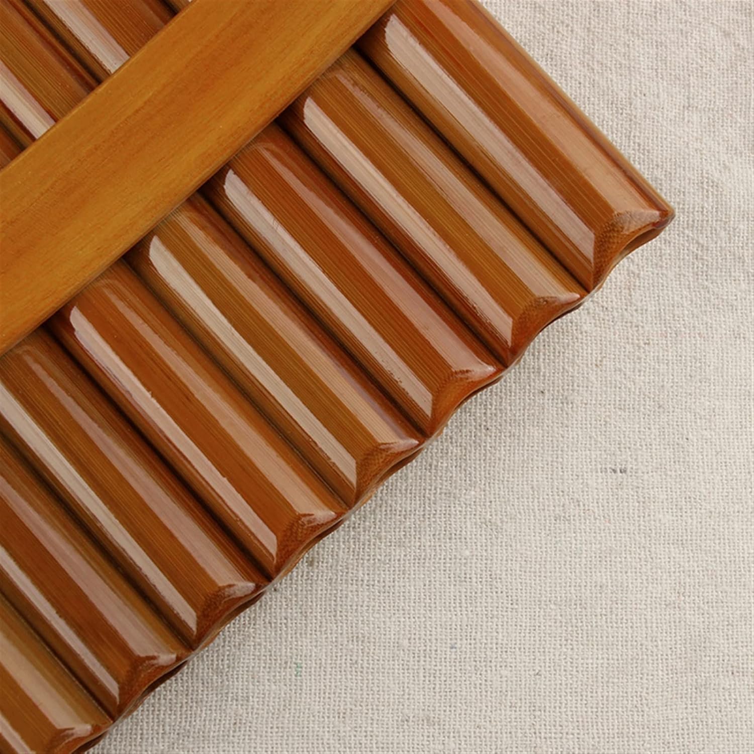 KESHUO Bamboo 15 Pipes C Key Pan Pipes Woodwind Instrument Traditional Musical Instrument Panpipes (Color : Right-Hand)