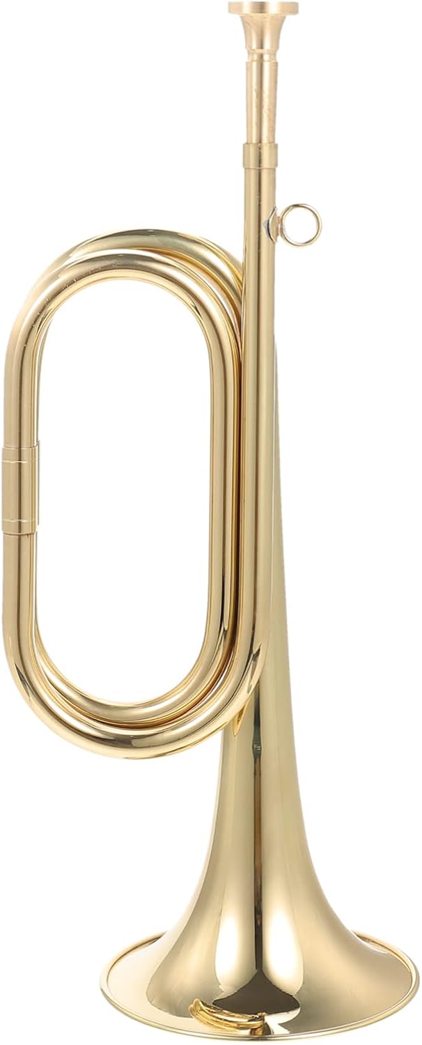 Milisten 2pcs Trumpet Bugle for School Band Style Copper Bugle for Beginners Music Instrument for Ages