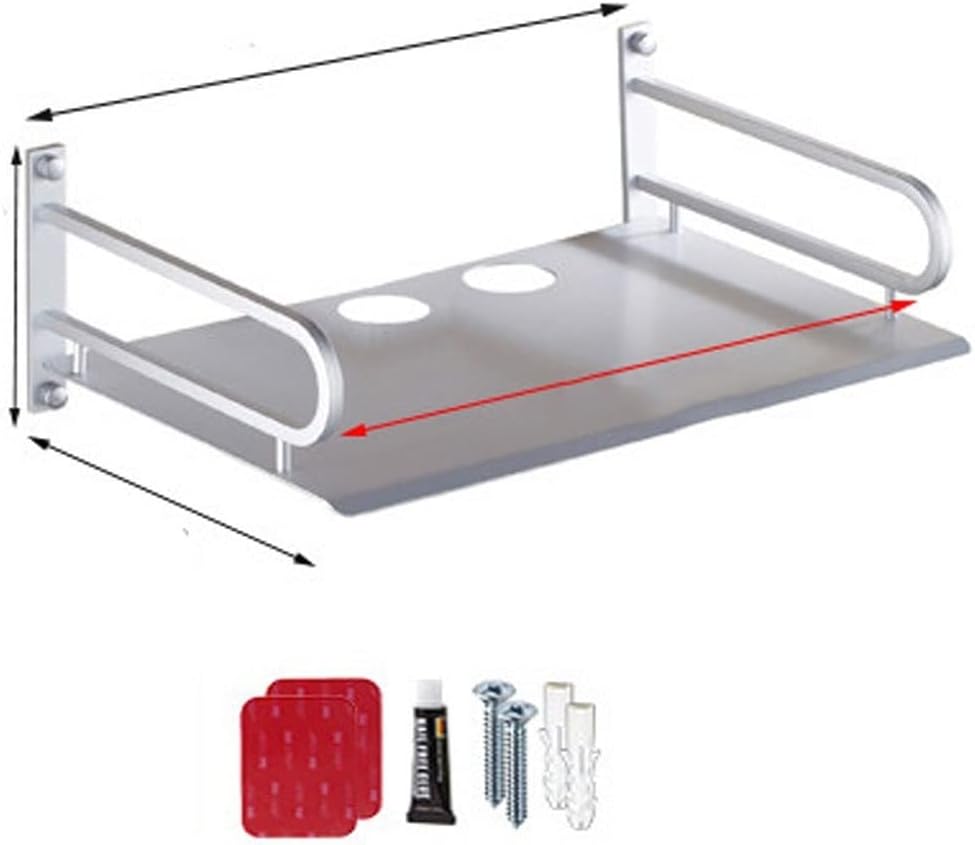 Floating Shelf Bracket Floating Wall Mount Shelf, Wall Mount Shelves, Floating Shelf Wall-Mounted TV Stand, Floating Cable Box Shelf Shelves Bracket (Color : A)