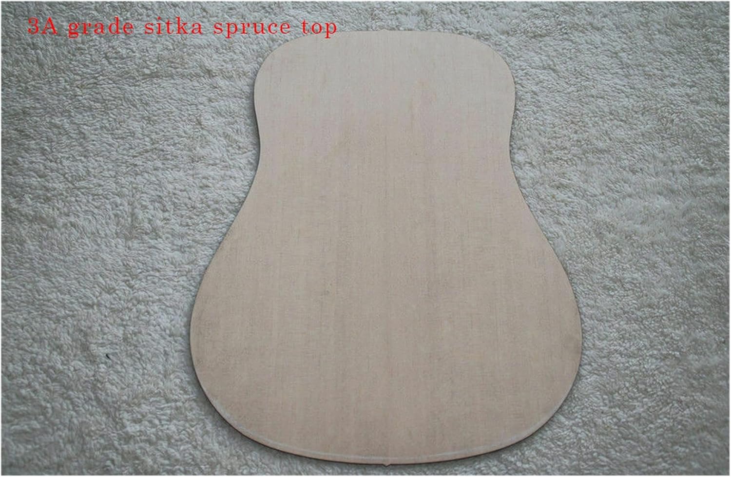 Unfinished Guitar Kit 1 Set DIY Unfinished Acoustic Guitar Style 41inch OM D-Type Rounded Corner Acoustic Guitar DIY Kit Handmade ​Guitar Body