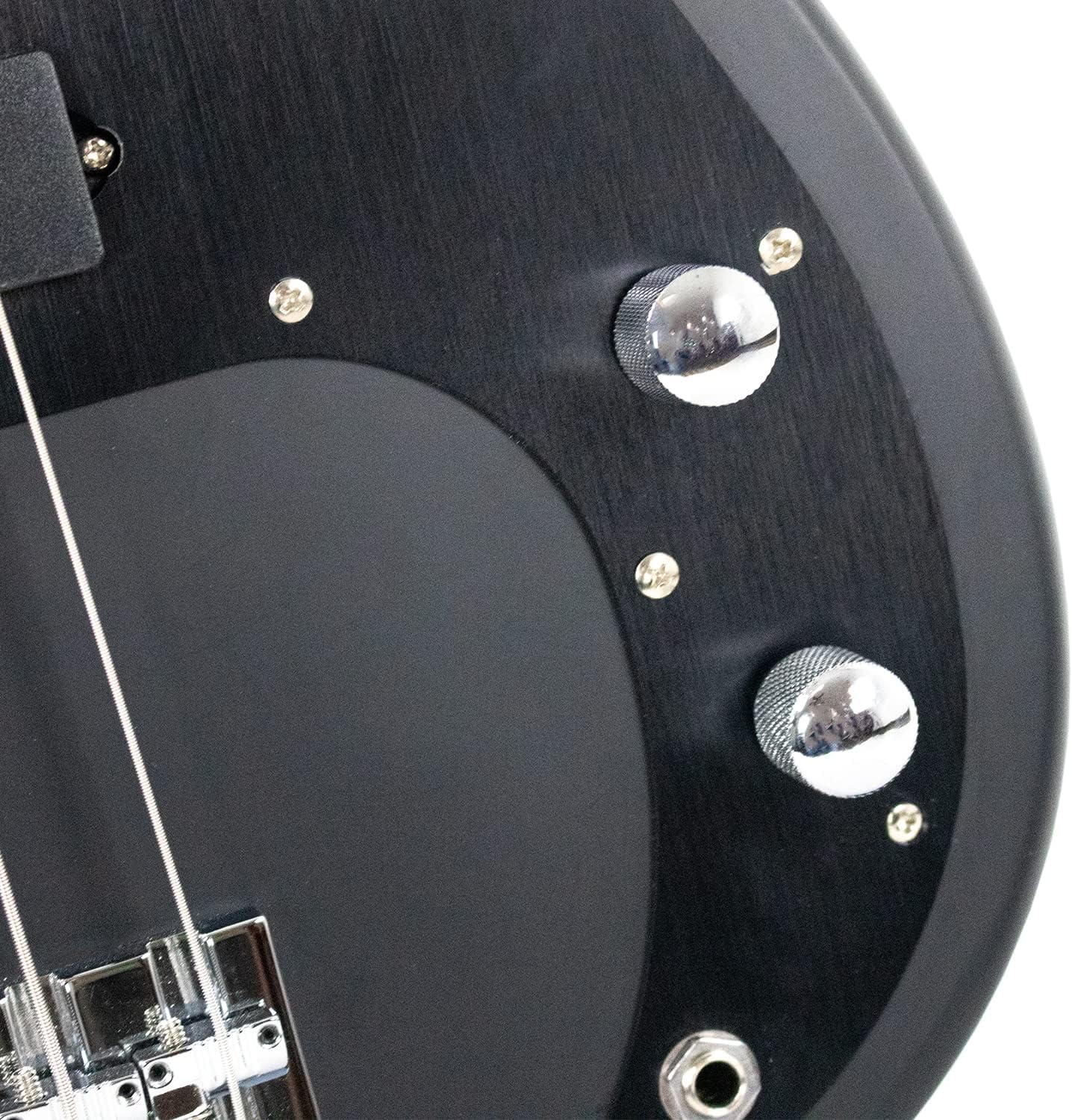 Sawtooth Americana Road Warrior Series Black w Aluminum Pickguard Electric Bass Guitar