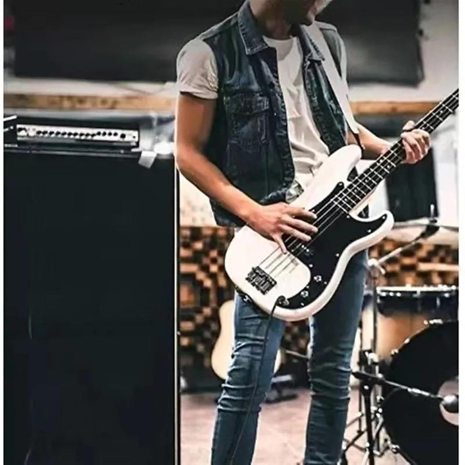 Guitar Audio Cable Cable 6.35mm to 6.35mm Instrument Cable 1/4 Inch Guitar Instrument Cable Premium 6.5mm Stereo Mono 1/4