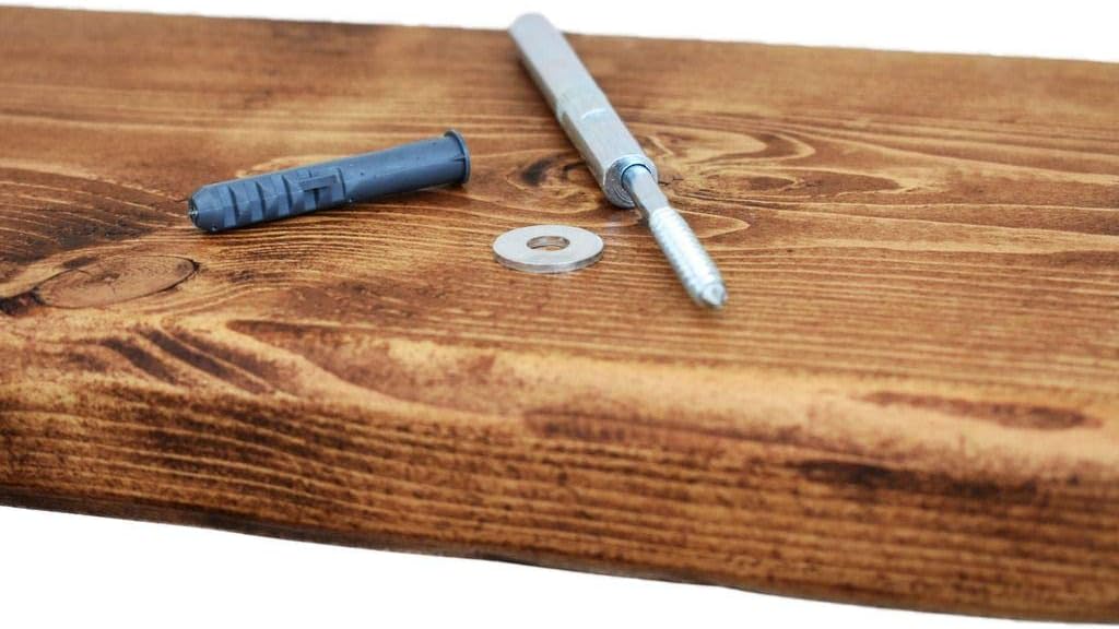 Chunky Rustic Floating Shelf 9x2, Walnut, 28 inch