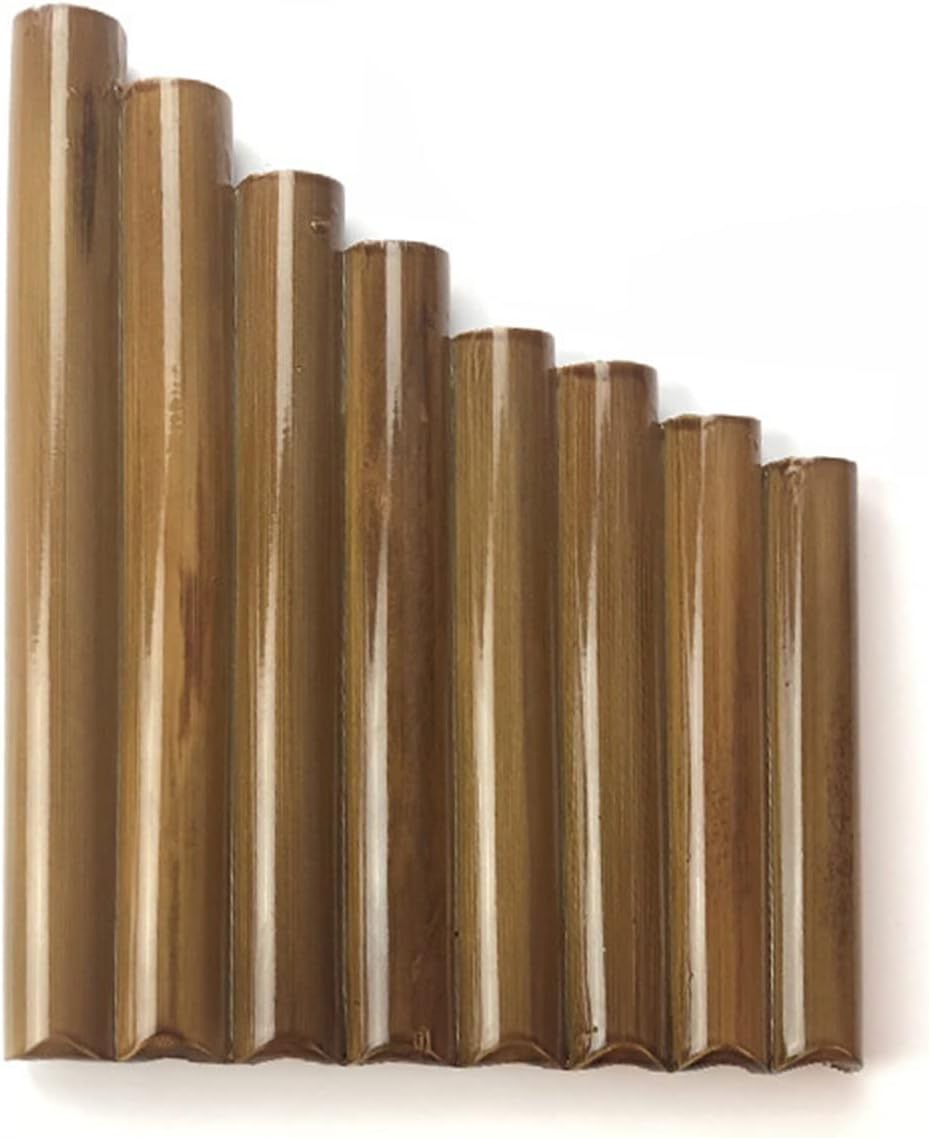 PanPipes Woodwind Instrument 8-22 Pipe Pan Flute is Suitable for Students Beginner Professional Pan Flute (Color : Ordinary C Key 8 Tubes)