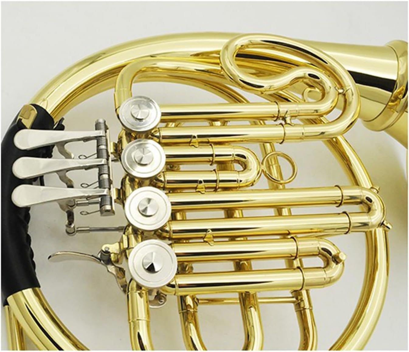 B flat 4 key single row French horn beginner adult performance