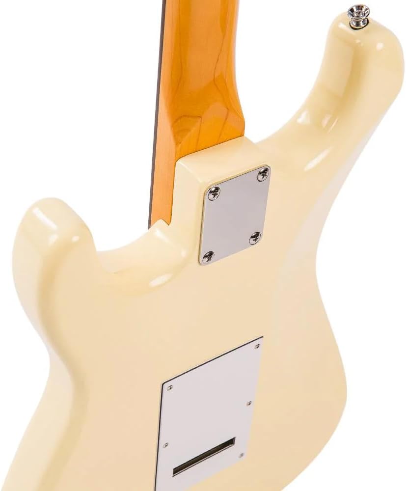 VINTAGE Electric Guitar, Right, White (V6VW)