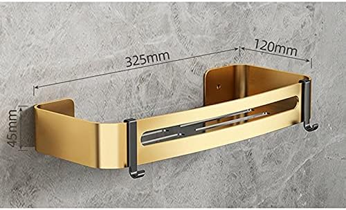 Shower Shelves Hanging Bathroom Shelves Organizer, Wall-Mounted Toilet Storage Rack Bathing Accessories (Color : 2PCs)