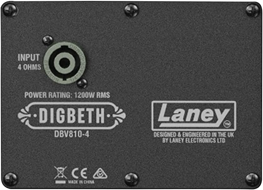 Laney Digbeth DBV810-4 Bass Cabinet 8 X 10 Inch HH Black Label Woofers 4 Ohm