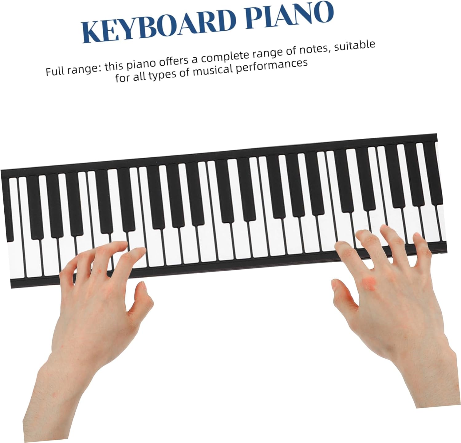 Foldable Keys Roll up Piano Keyboard with Speaker Portable Silicone Electronic Hand Roll Piano for Music Practice Travel Musicians and Beginners