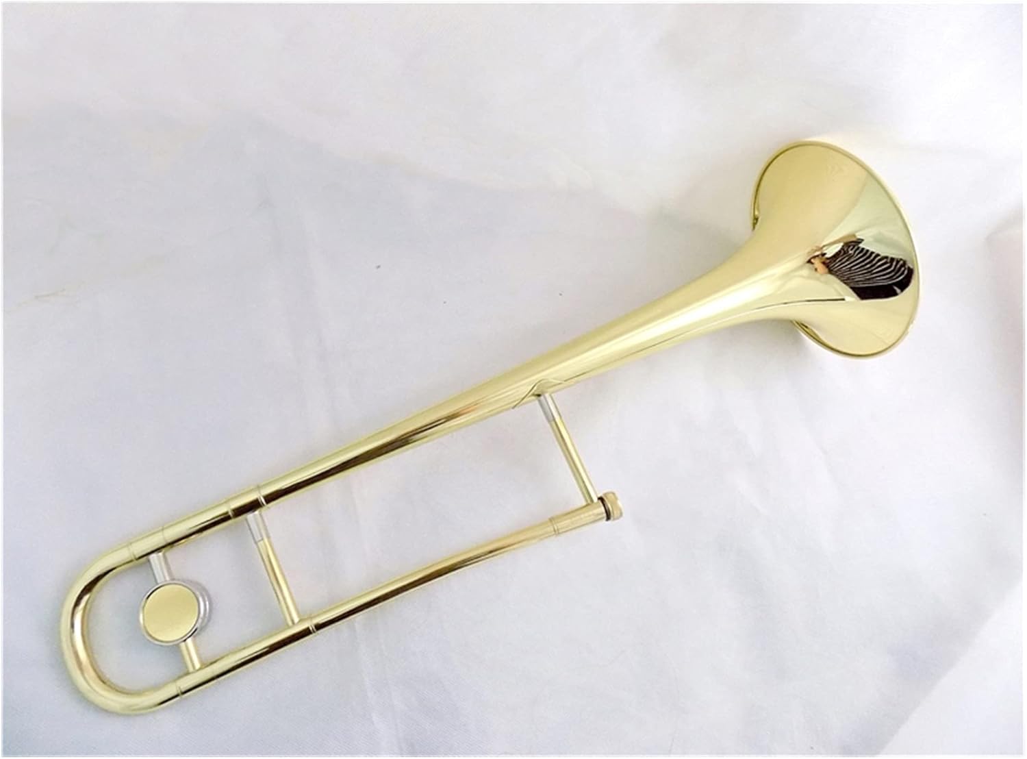 Standard Trombone C Key Piston Trombone with Case Mouthpiece Yellow Brass Trombon Lacquer Musical Instruments Valve Trombone