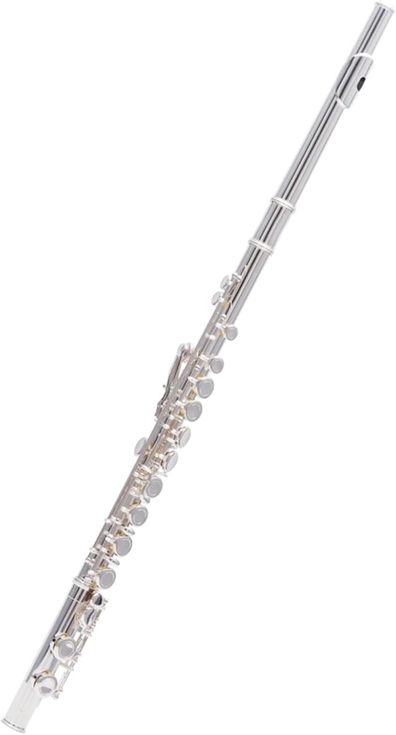 Flute 16-Hole Closed Hole White Copper Silver-Plated Flute C Key Adult Children's Orchestral Wind Instrument Flutes Musical Instruments