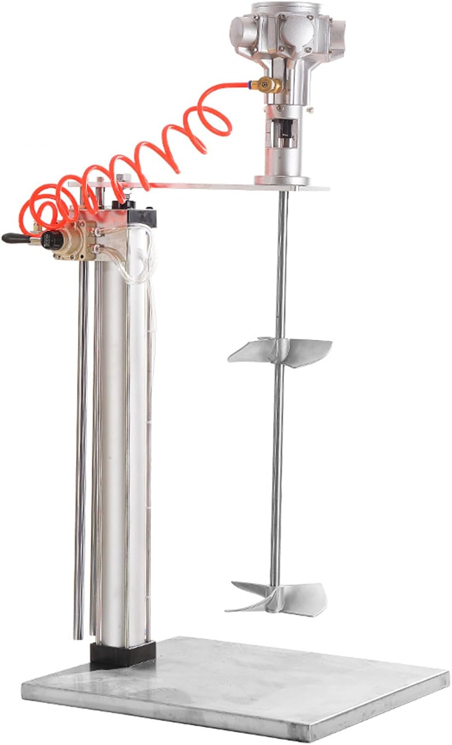 100 Gallon 200L Pneumatic Paint Mixer Semi-Automatic Agitator, 1HP Paint Stirring Machine for Mixing Viscous Liquid Ink Dye Coating