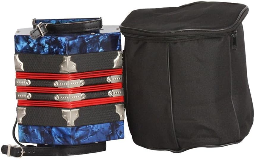 Professional 20 Keys Concertina Accordion, Concertina with Bag, for Adults Instrument Supplies Beginners Students, Fascinating Softer Sound