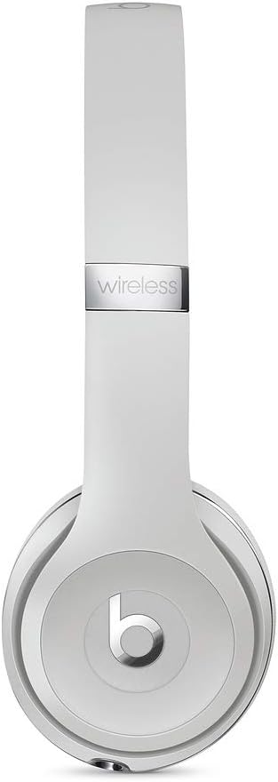 Beats Solo3 Wireless On-Ear Headphones - Apple W1 Headphone Chip, Class 1 Bluetooth, 40 Hours of Listening Time, Built-in Microphone - Satin Silver (Latest Model)