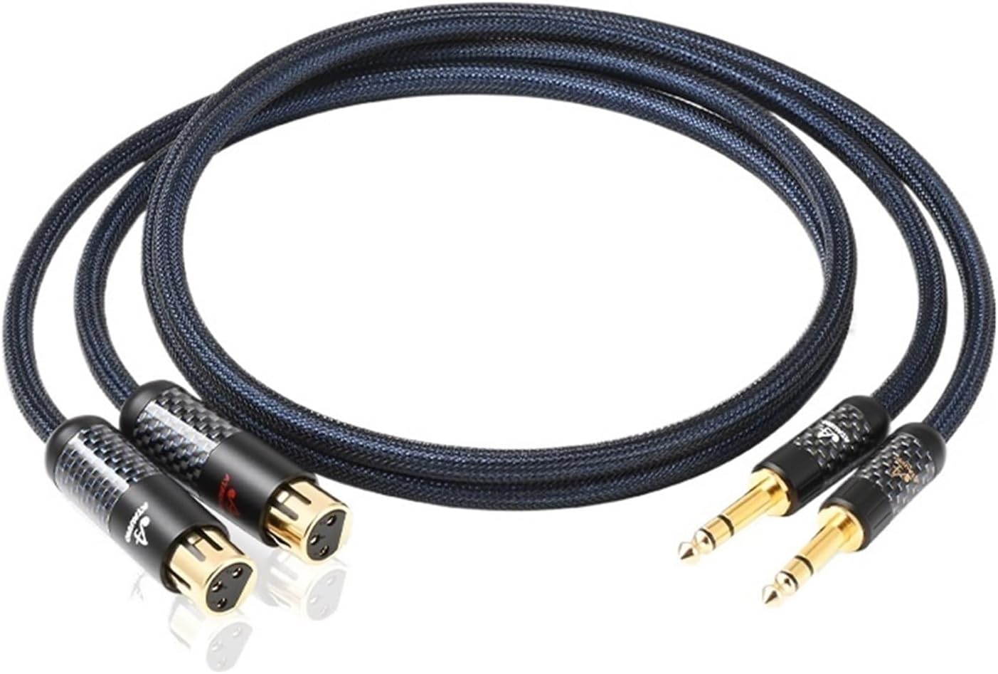 HiFi 6.5 to XLR Cable Pure Silver Dual 6.5mm TRS Jack to 3Pin 2XLR Audio Cable for Mixer Speaker Microphone(3.5 m)