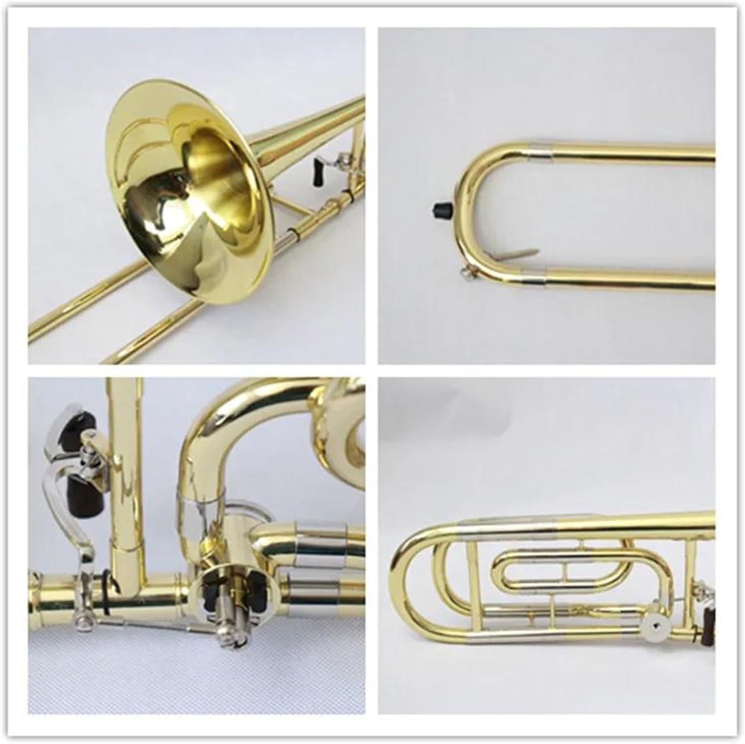 Professionals euphonium High Grade Chinese Brass Instruments Tenor Trombone Bb/F Gold Lacquered Trombone