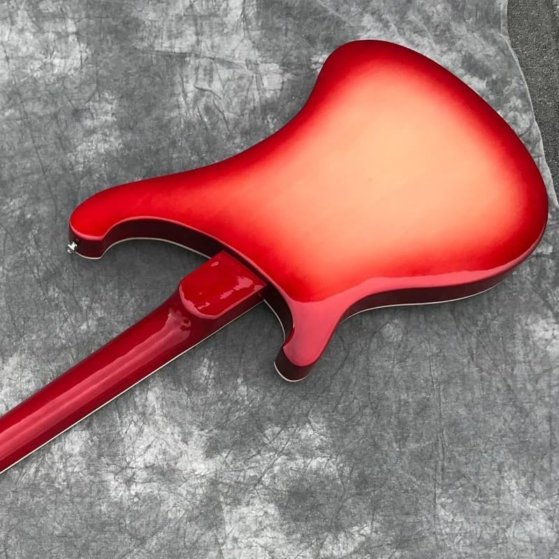 4-String Electric Bass Guitar - Vibrant Sunburst Gloss Finish, 22-Fret Rosewood Fretboard