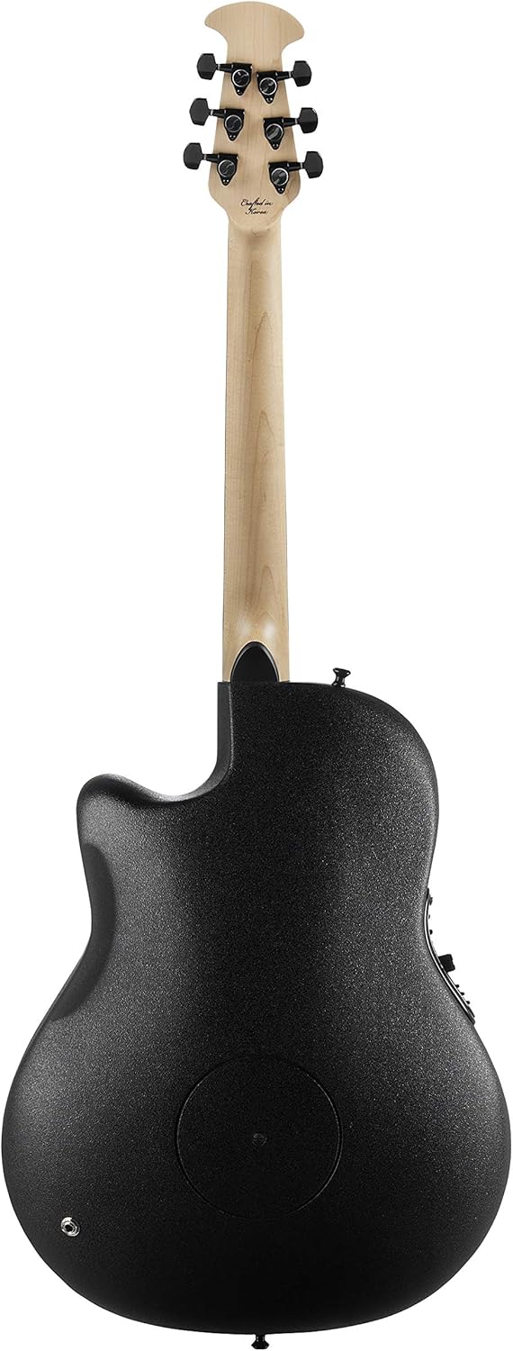 Ovation Mod TX Collection Acoustic-Electric Guitar, Textured Black, Super Shallow Body (1868TX-5)