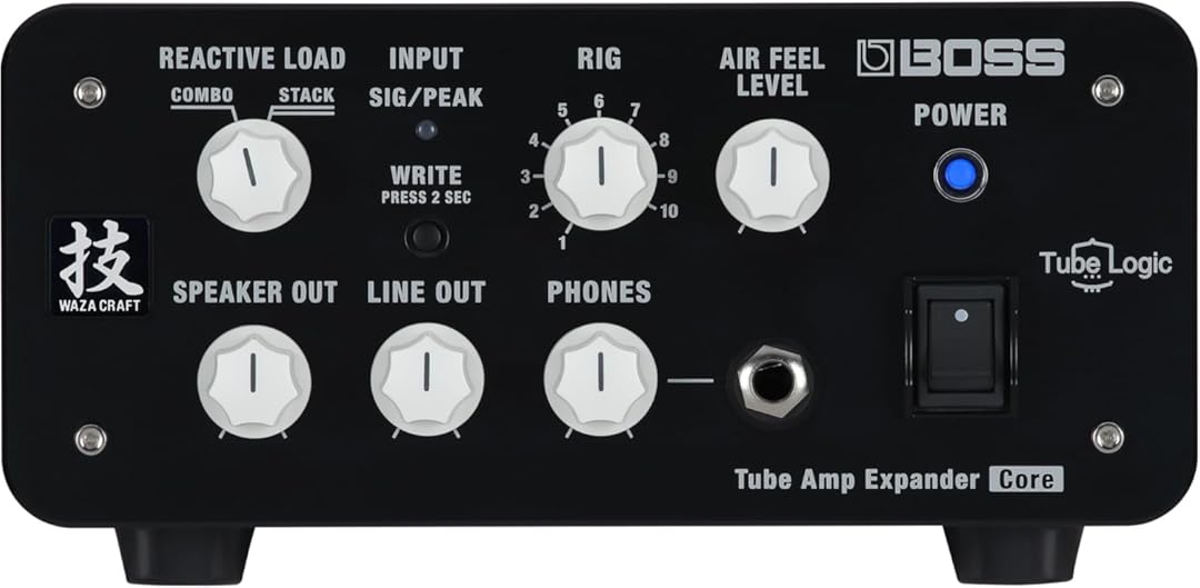BOSS WAZA Tube Amp Expander Core | Reactive Load Box | Mix-Ready Sounds | Direct Recording Features | Advanced Tube Logic Design