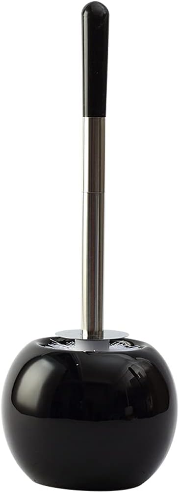 Toilet Brush Toilet Brush Holder Household Ceramic Toilet Bowl Brush Bathroom Soft Hair Cleaning Brush Round Floor Toilet Cleaning Brushs Set Toilet Accessories (Color : A)