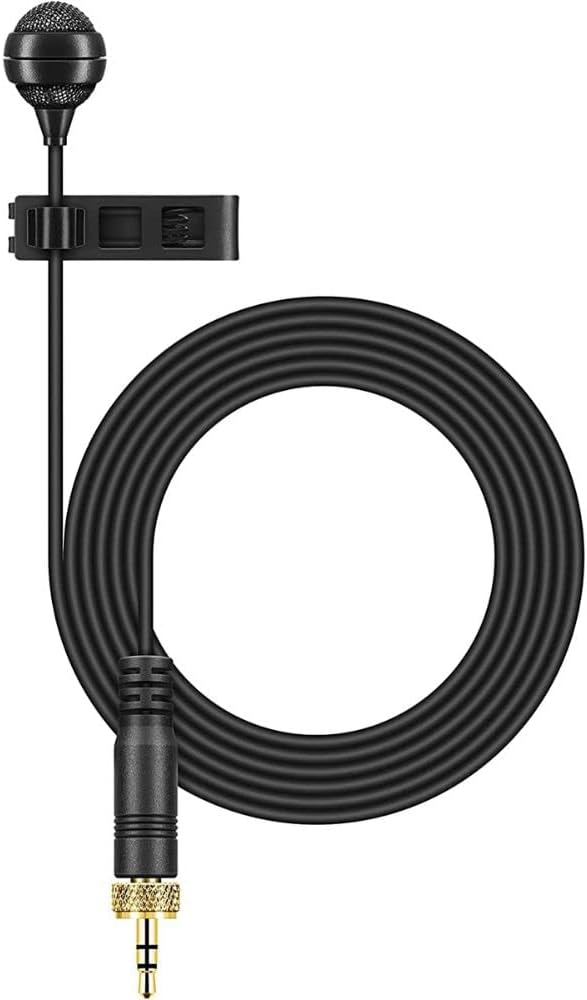 Sennheiser EW-DP ME 4 Set Camera-Mount Digital Wireless Cardioid Lavalier Mic System (Q1-6: 470 to 526 MHz) Bundle with Auray WLW Fuzzy Windbuster and Watson Rapid Charger with 4 AA Batteries