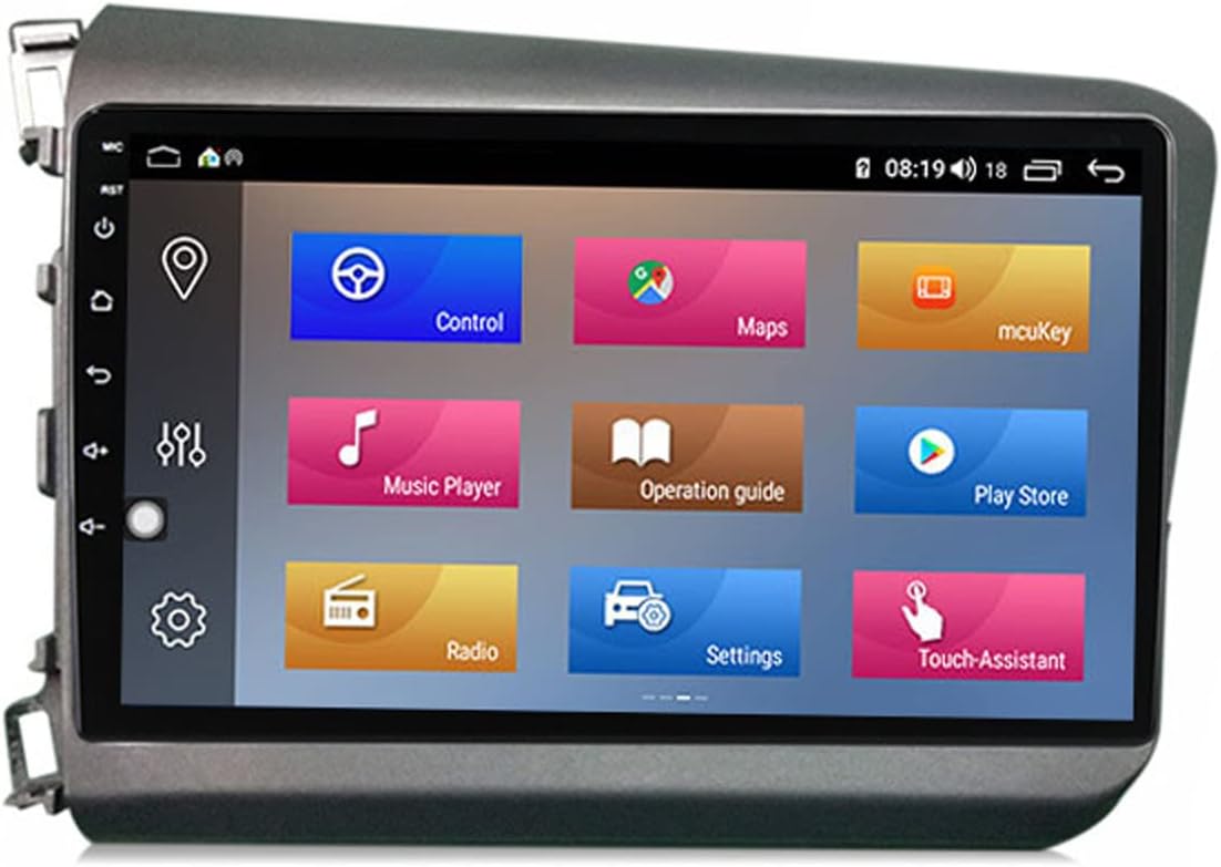 Android Car Stereo Double Din for Honda Civic 9 FB FK FD 2011-2015 9 Inch Touch Screen Radio Bluetooth WiFi GPS FM with Backup Camera Support Mirror Link Carplay DAB+