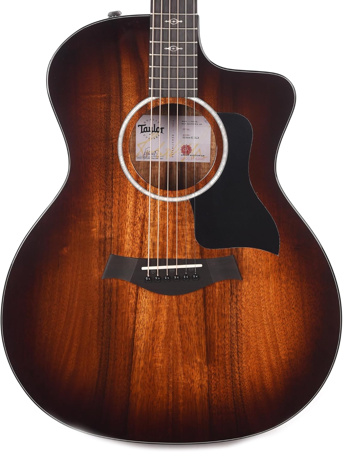 Taylor 224ce-K DLX Grand Auditorium Acoustic-electric Guitar - Tobacco