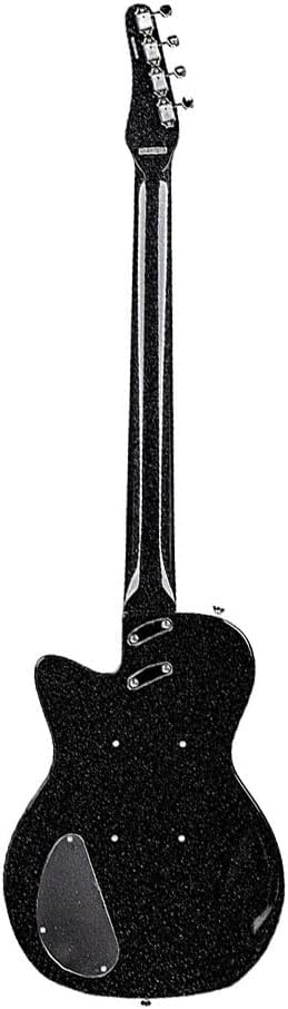 Silvertone 1444 Classic Series Short Scale Bass - Black Silver Flake